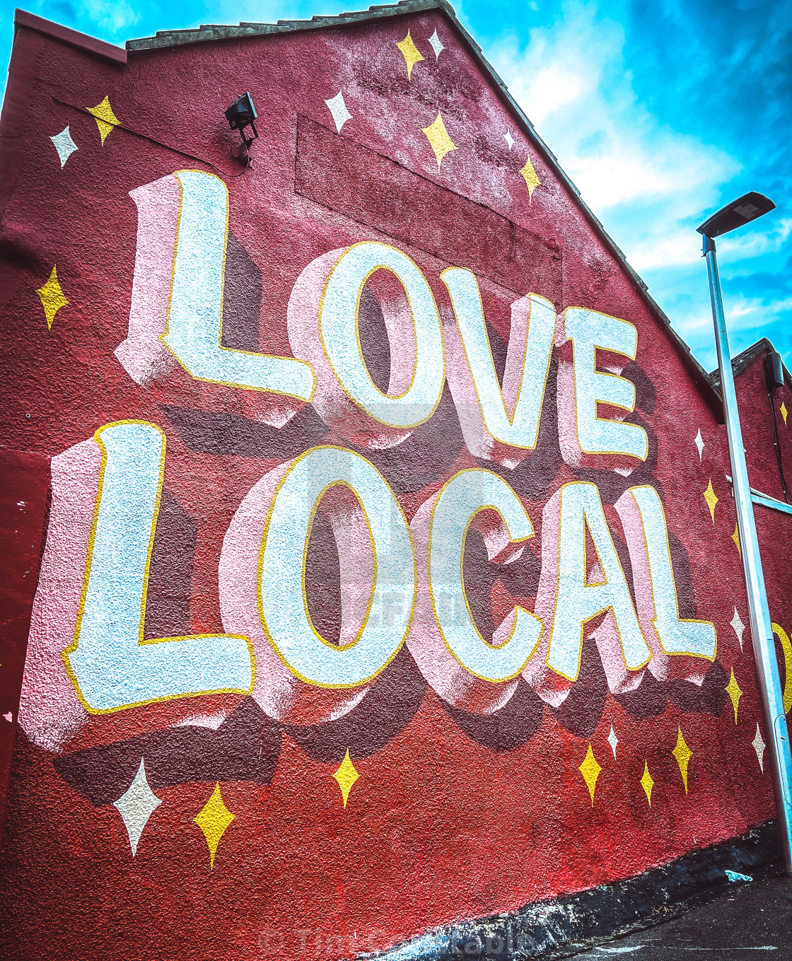 "Love local" stock image
