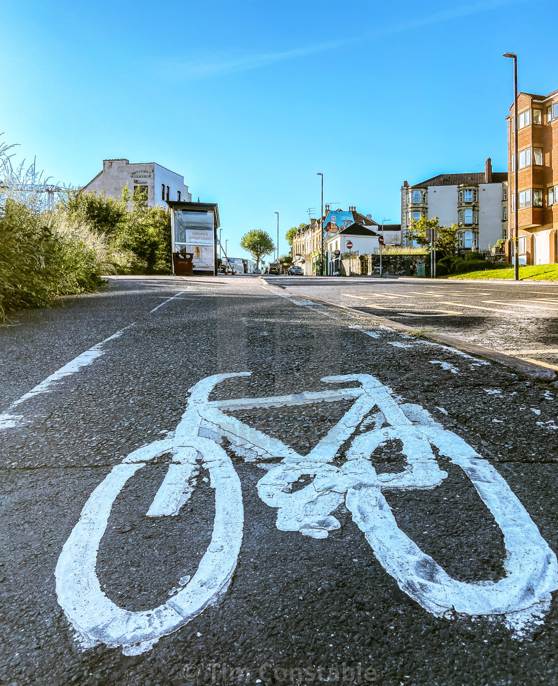 "Cycle lane" stock image