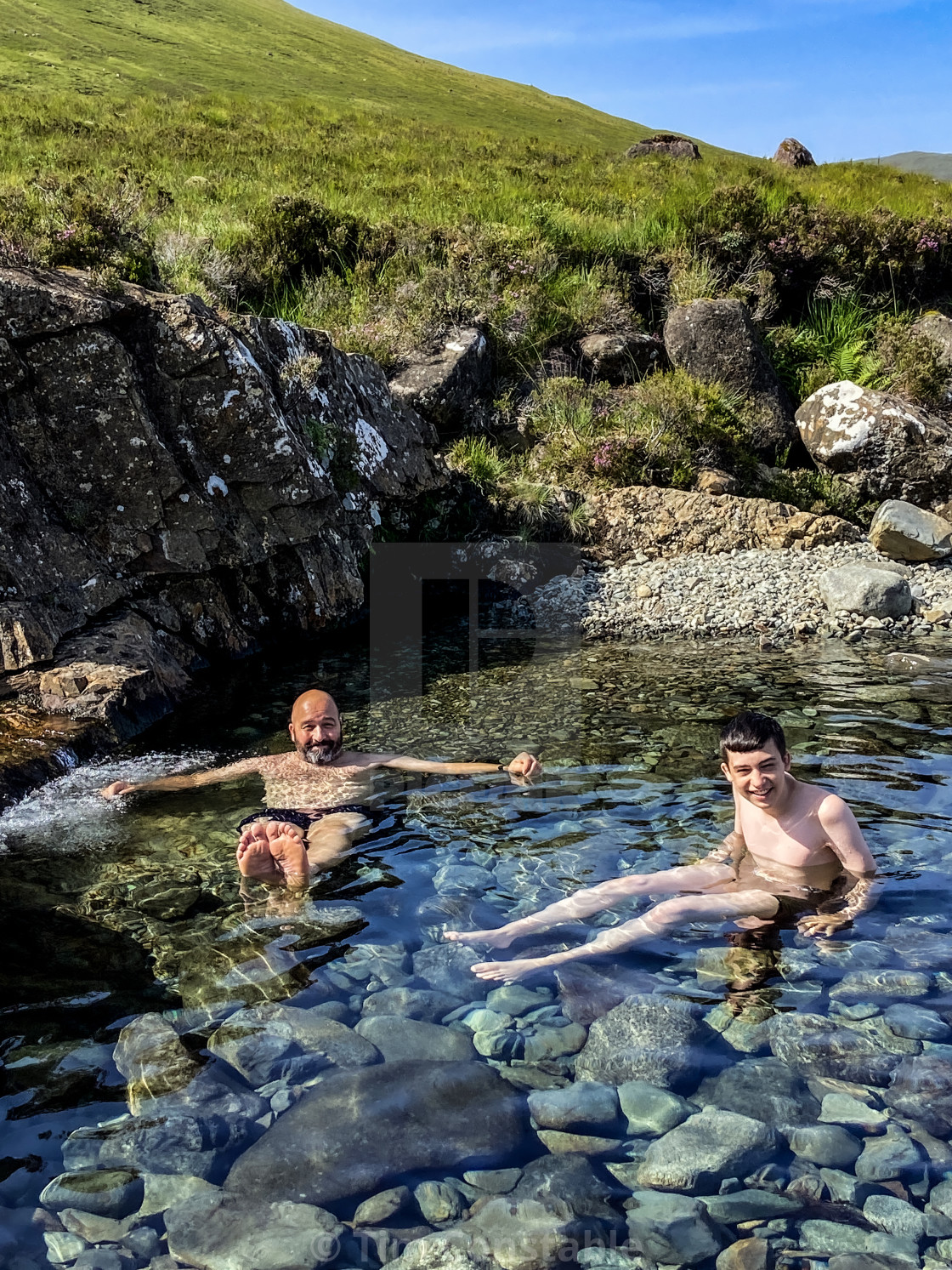 "Fairy pools on the Isle of Skye" stock image