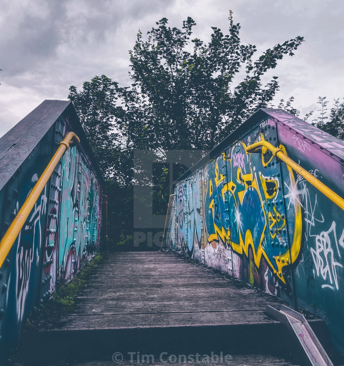 "Footbridge" stock image