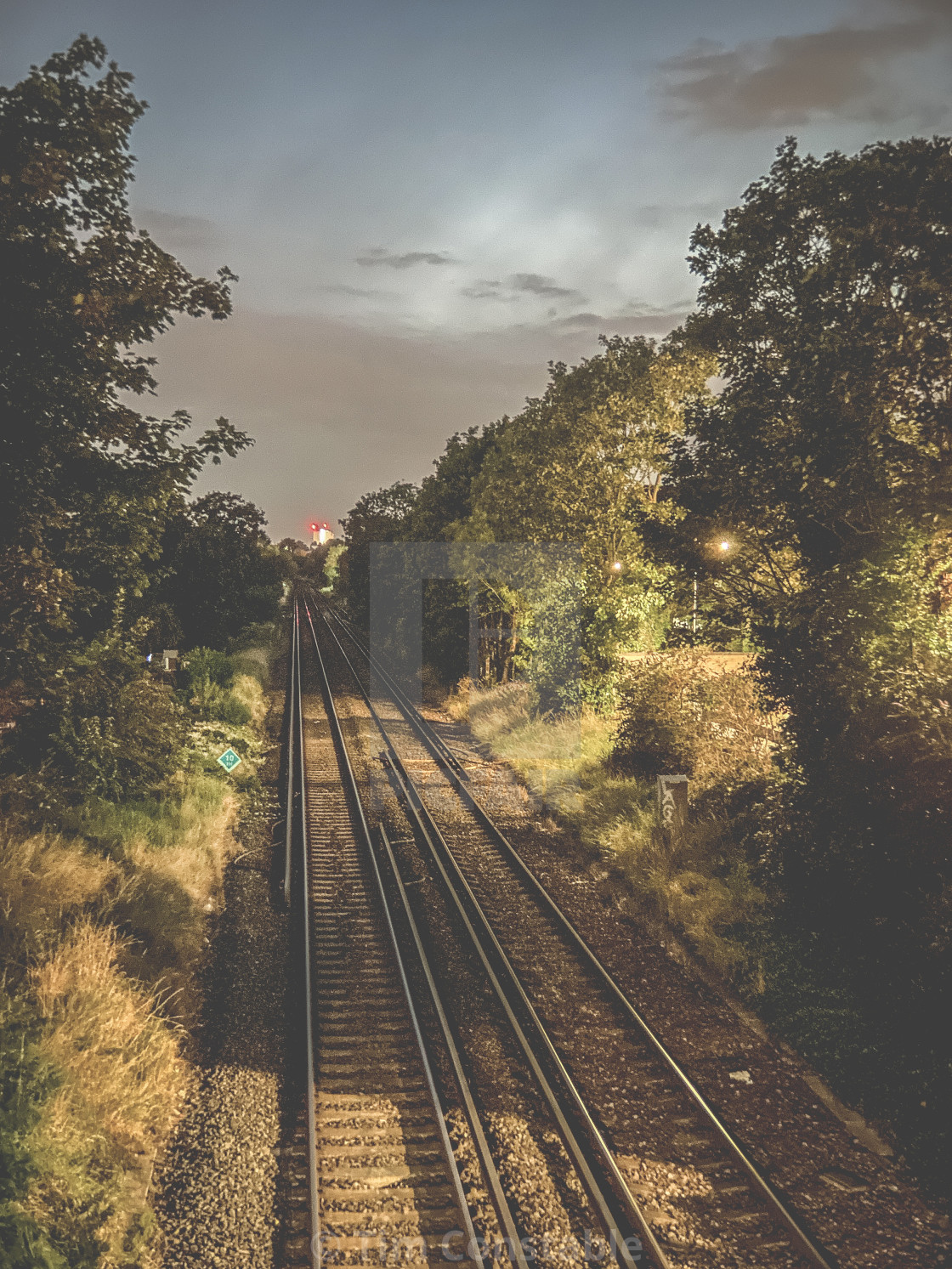 "Empty tracks" stock image