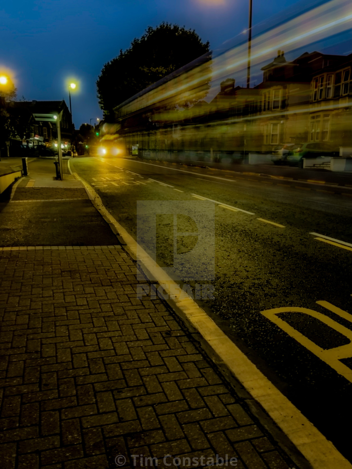 "Night driving" stock image