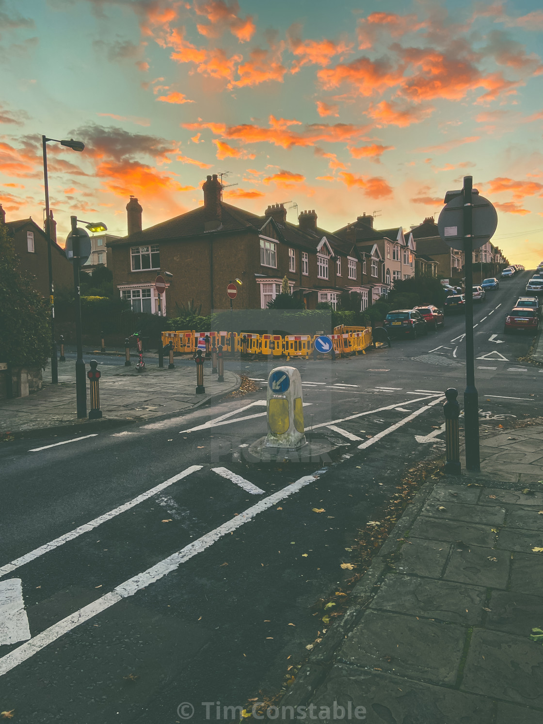 "Red sky in the morning" stock image