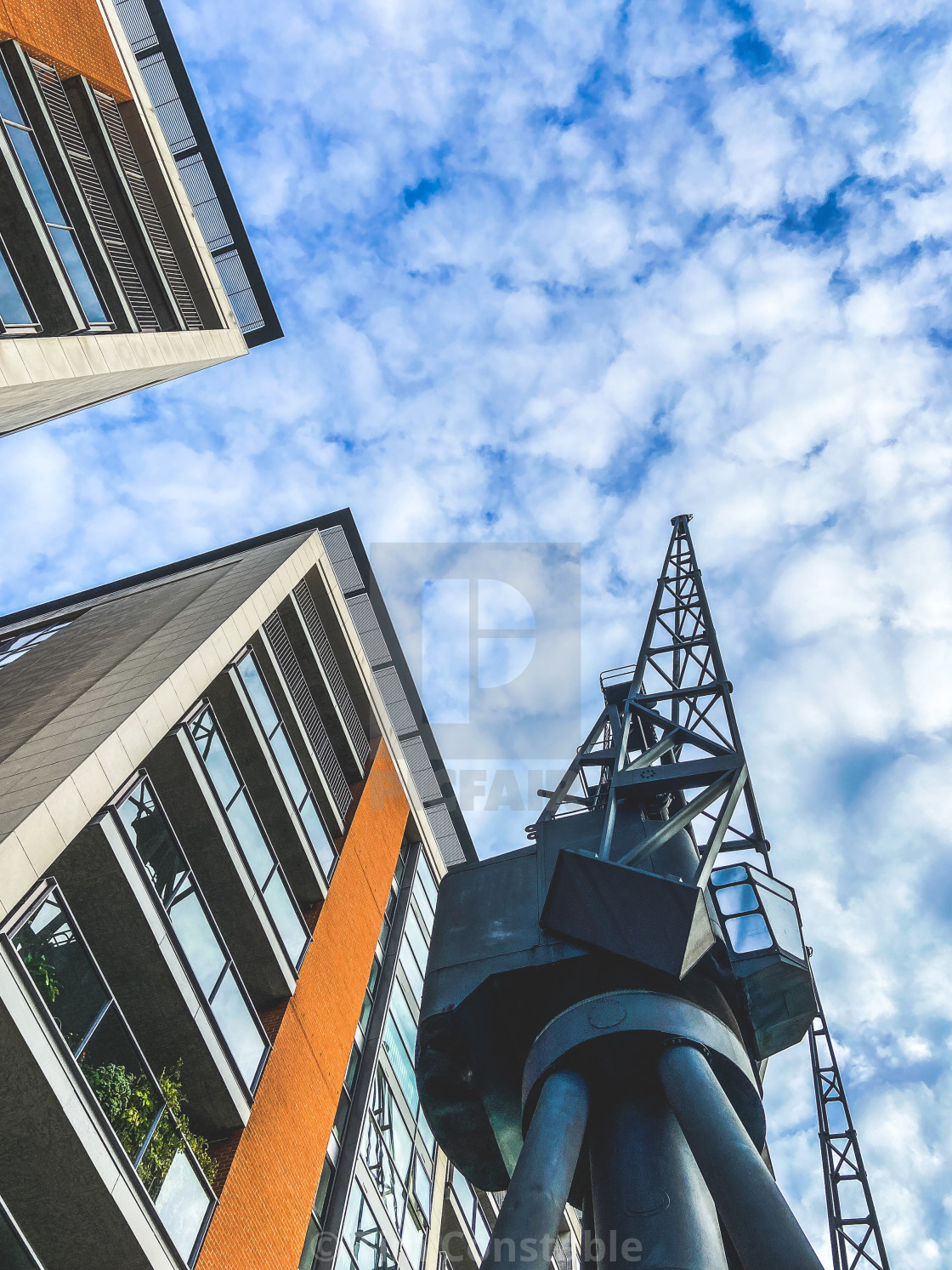 "Living by the docks" stock image