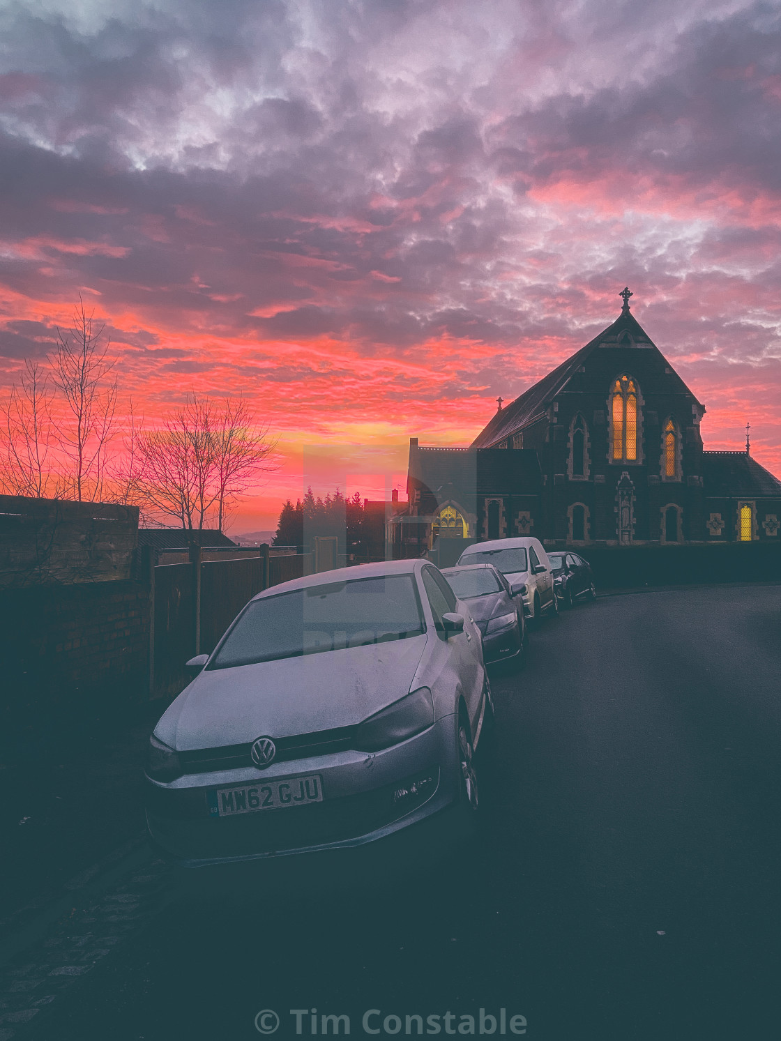 "Sunrise over Bristol" stock image