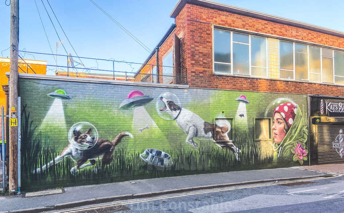 "Street art mural" stock image