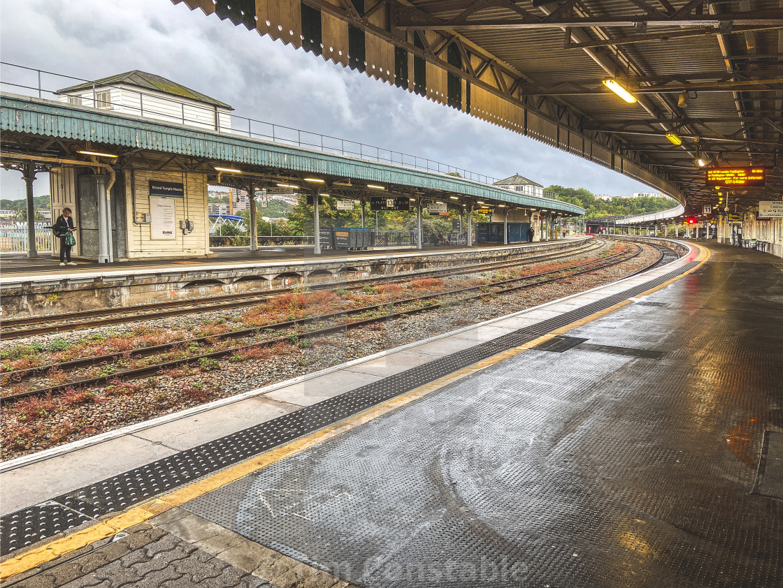 "Wet commute" stock image