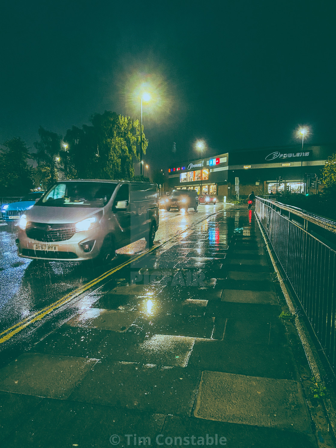 "Driving in the wet" stock image