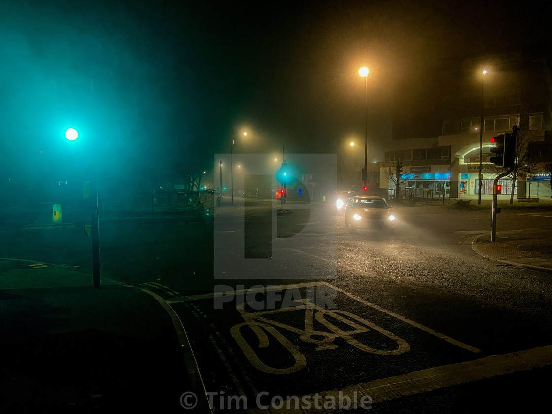 "Foggy morning" stock image