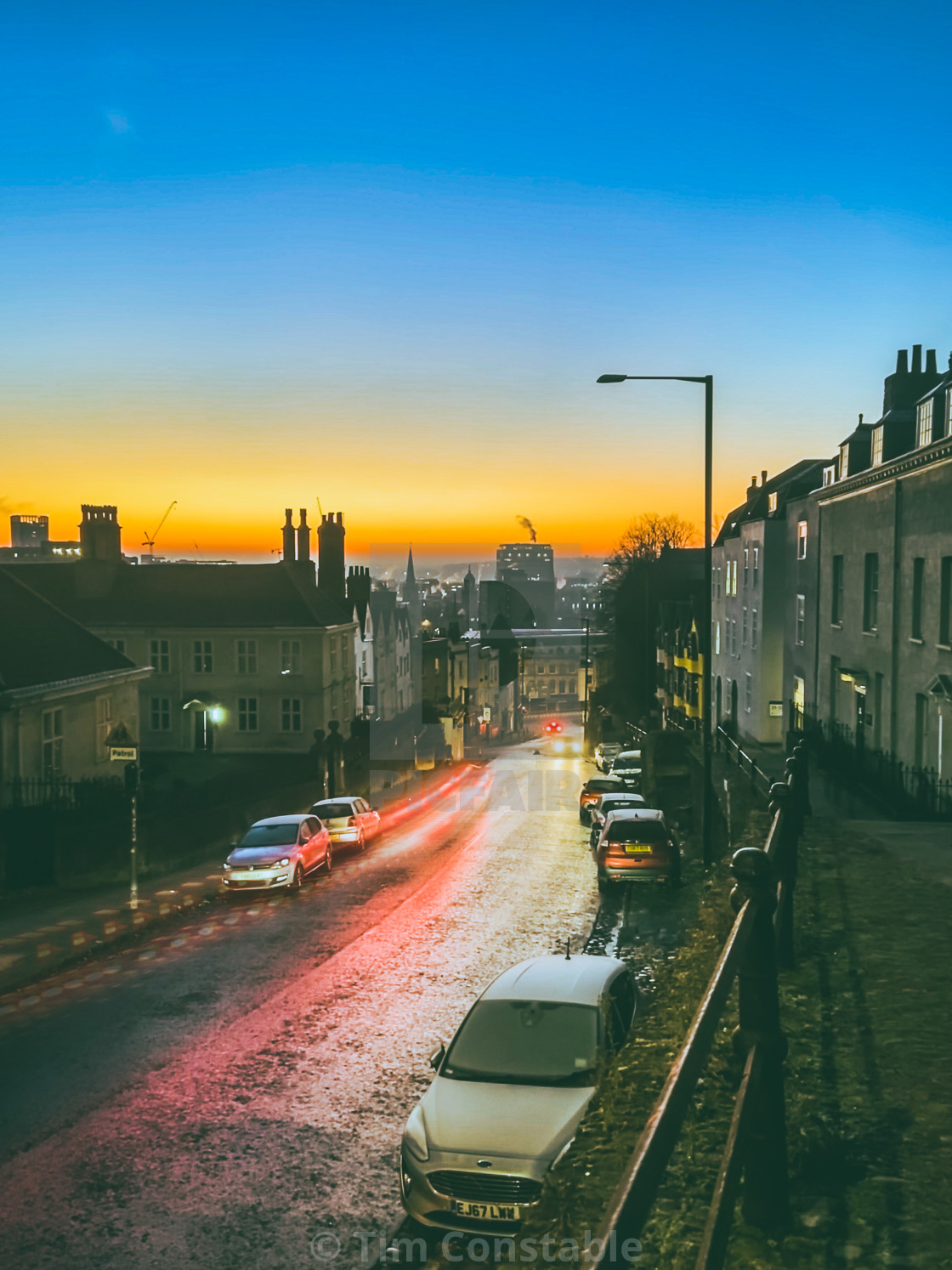 "Urban sunrise" stock image