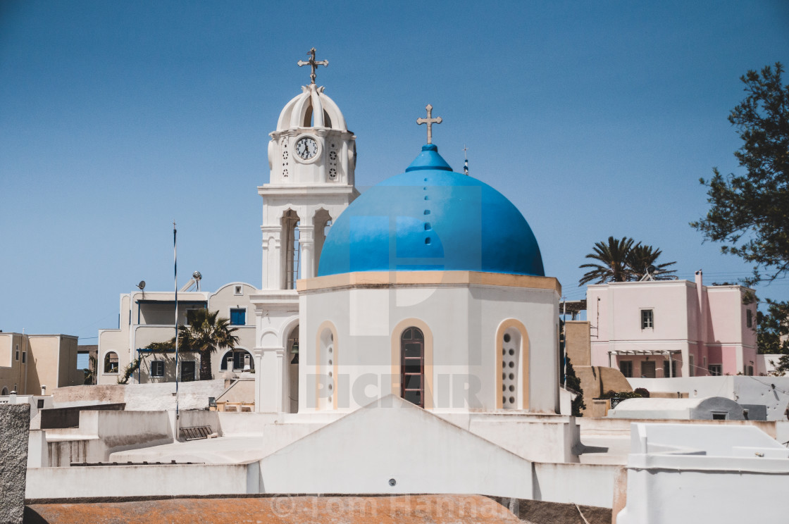 "Megalochori Church & Clocktower" by Tom Hannan - $12.65 "Megalochori Church & Clocktower" stock image