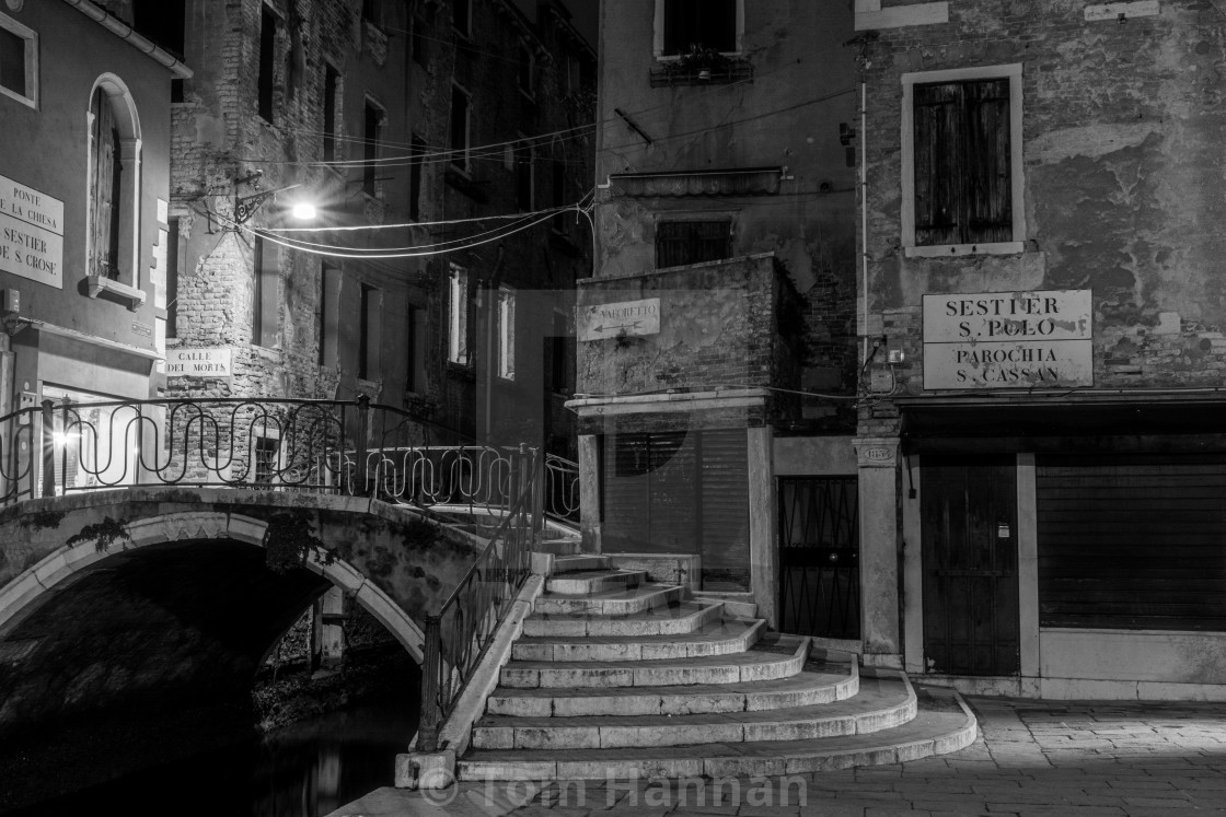 "Venice, Ponte de la Chiesa" by Tom Hannan - $31.75 "Venice, Ponte de la Chiesa" stock image