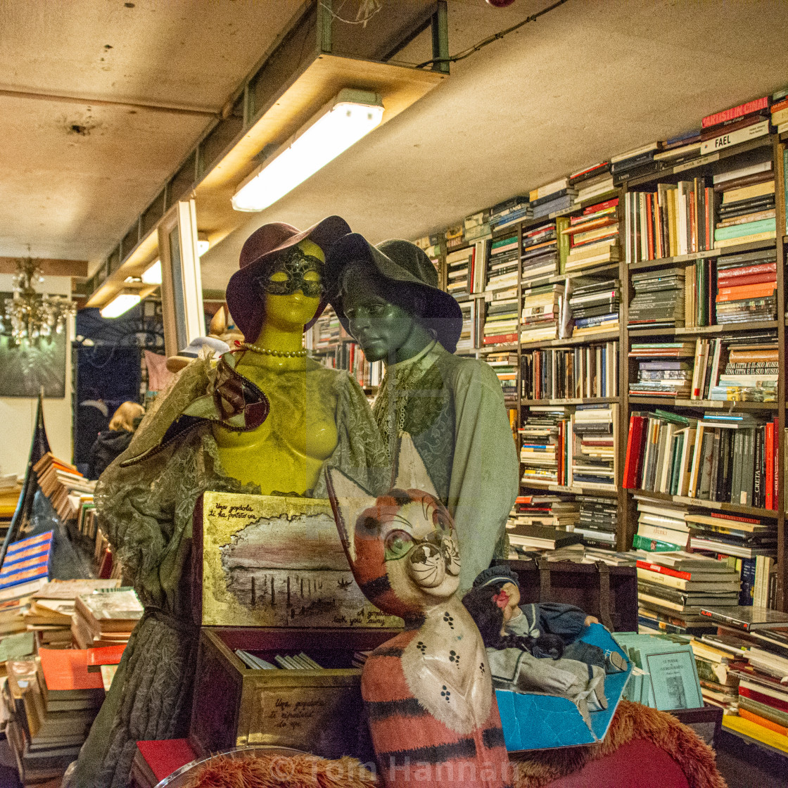"Libreria Acqua Alta in Venice" stock image