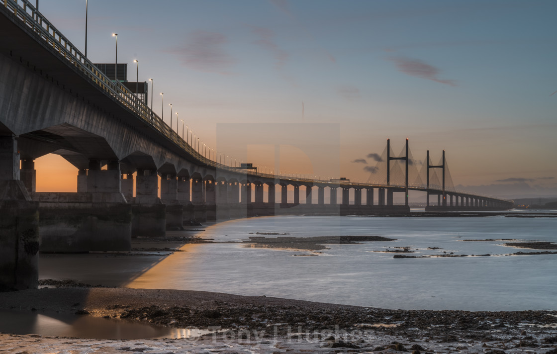 "Severn Bridge" by Tony J Hughes - £24.99 "Severn Bridge" stock image