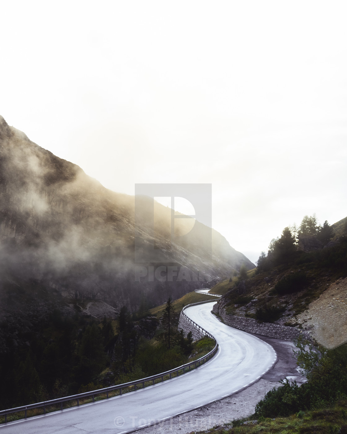 "Passo Falzarego" by Tony J Hughes - £29.99 "Passo Falzarego" stock image