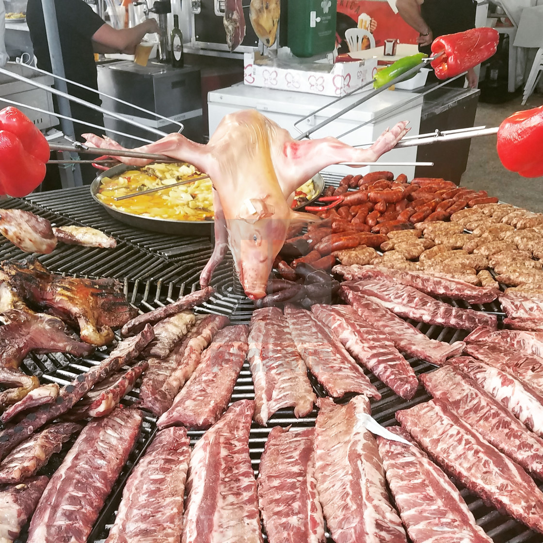 "BBQ at the Sevillanas Fair in Torrevieja, Spain" by Tony Kalhagen - $15.11 "BBQ at the Sevillanas Fair in Torrevieja, Spain" stock image