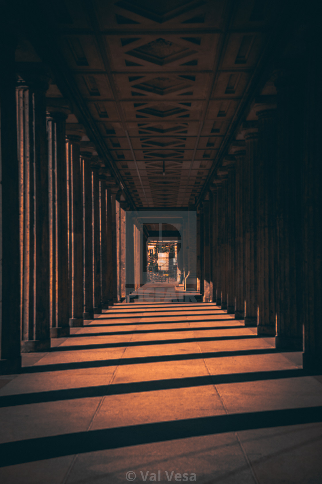 "Lights Corridor" stock image