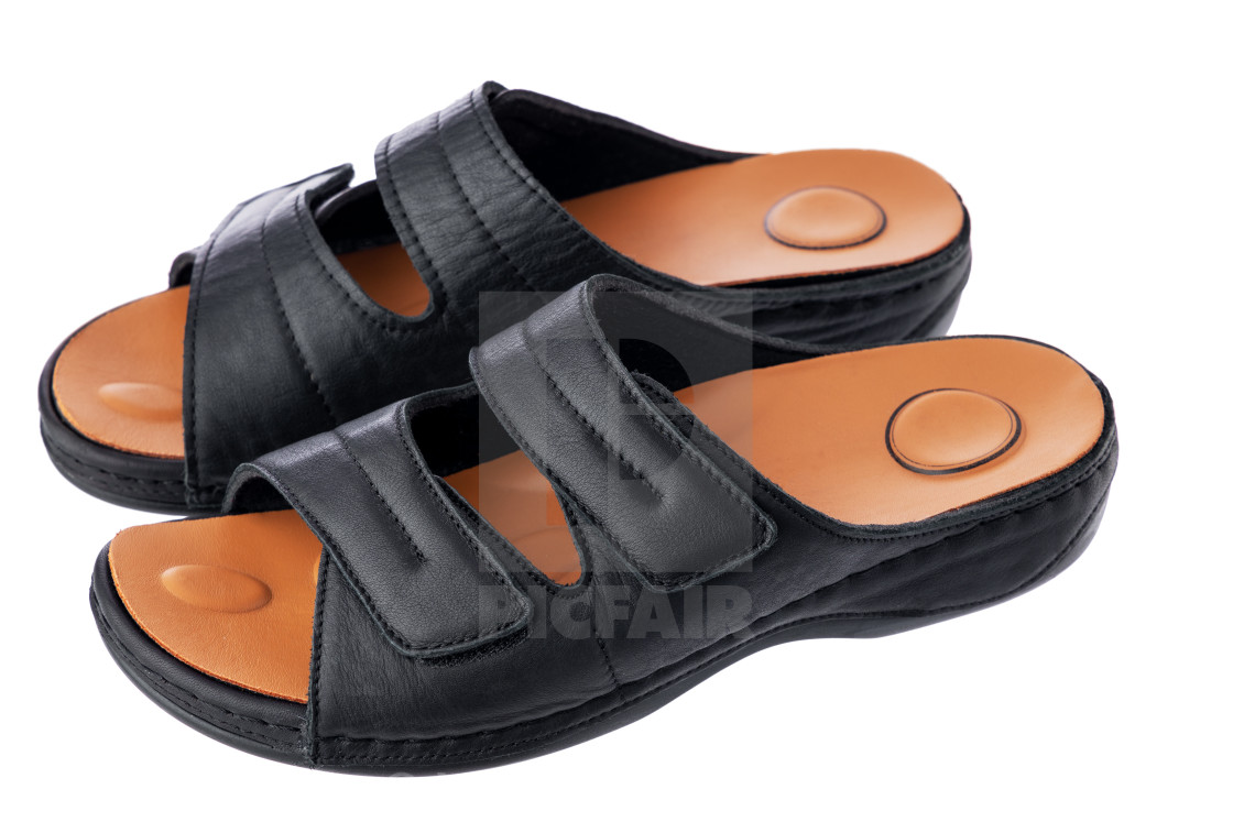 orthopedic leather sandals