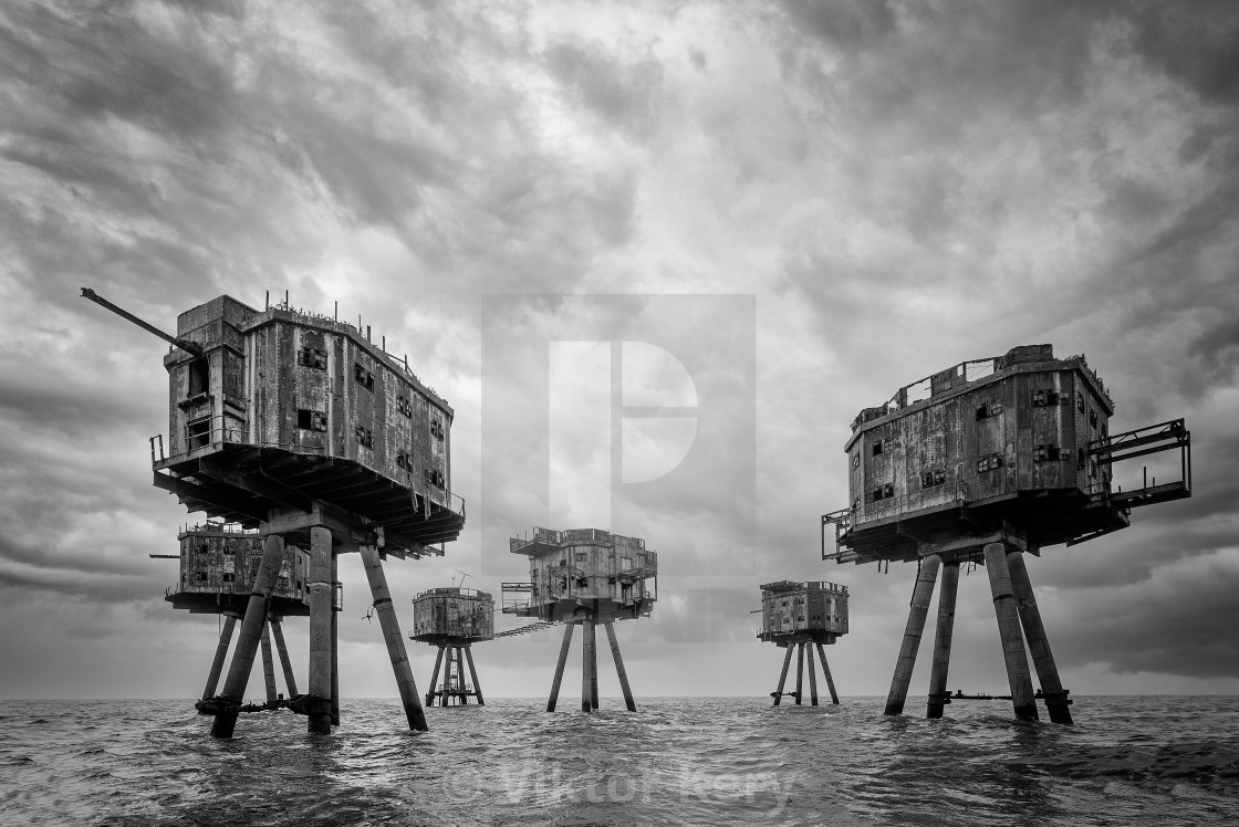 "Red Sands (Maunsell) forts" by Viktor Kery - $22.96 "Red Sands (Maunsell) forts" stock image