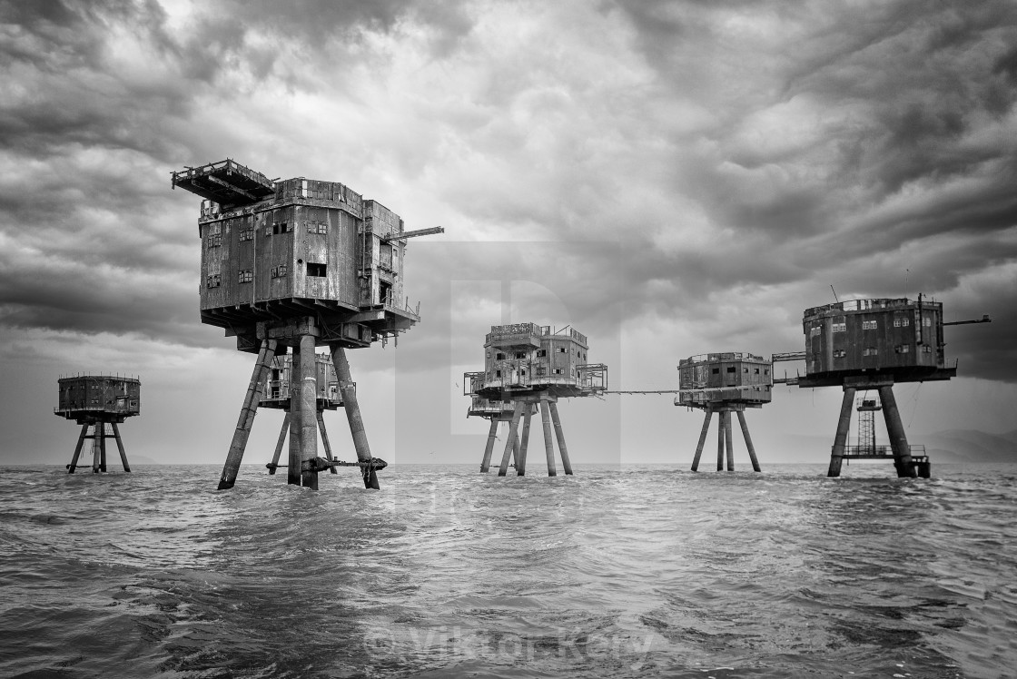 "Red Sands (Maunsell) forts" by Viktor Kery - $22.96 "Red Sands (Maunsell) forts" stock image