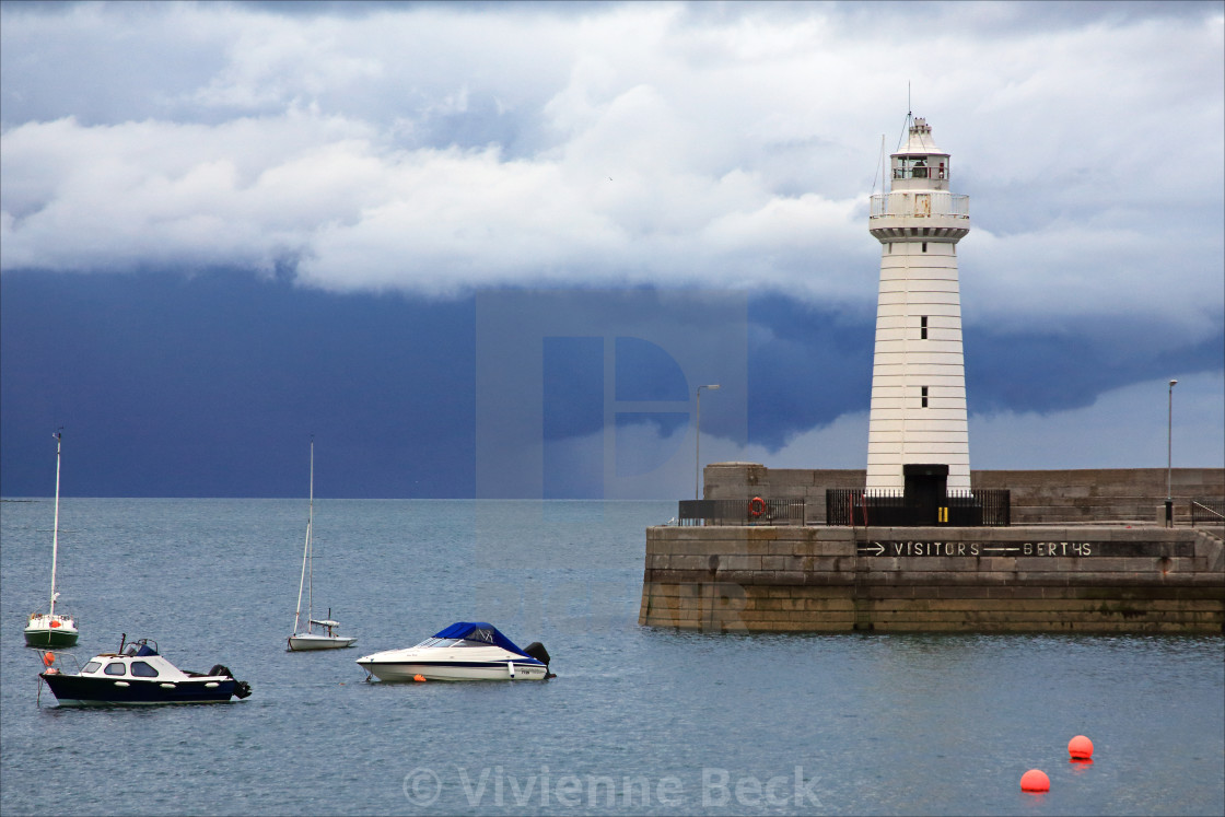 "Donaghadee lighthouse" stock image