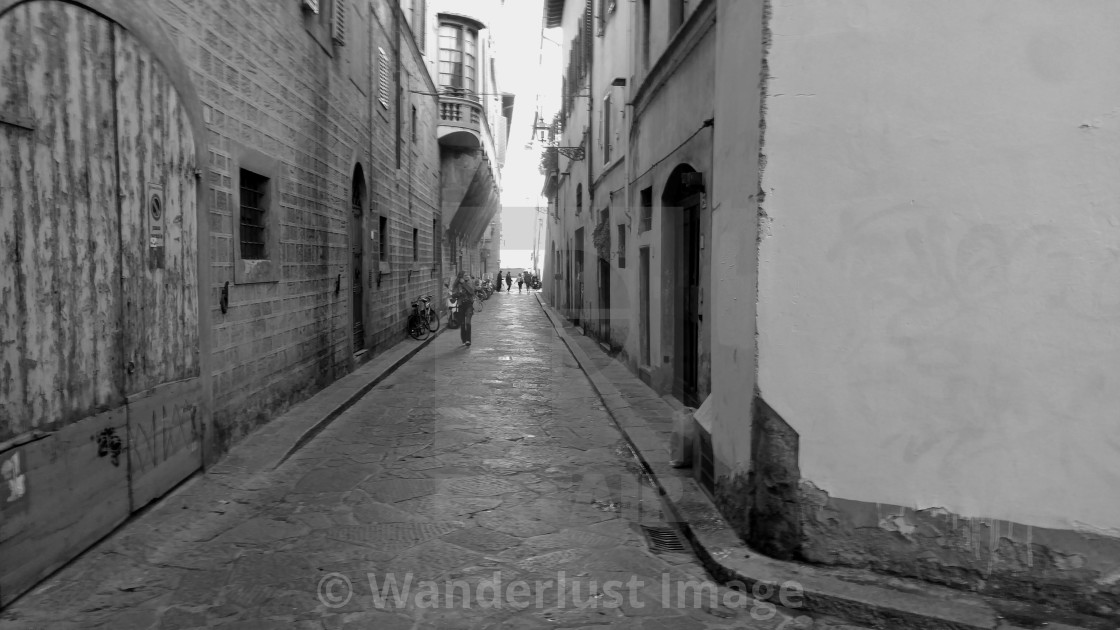 "Firenze (Florence), Italy alleyway" stock image