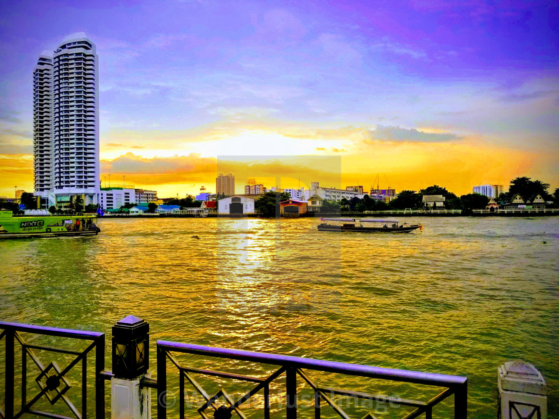 "Bangkok Sunset" stock image