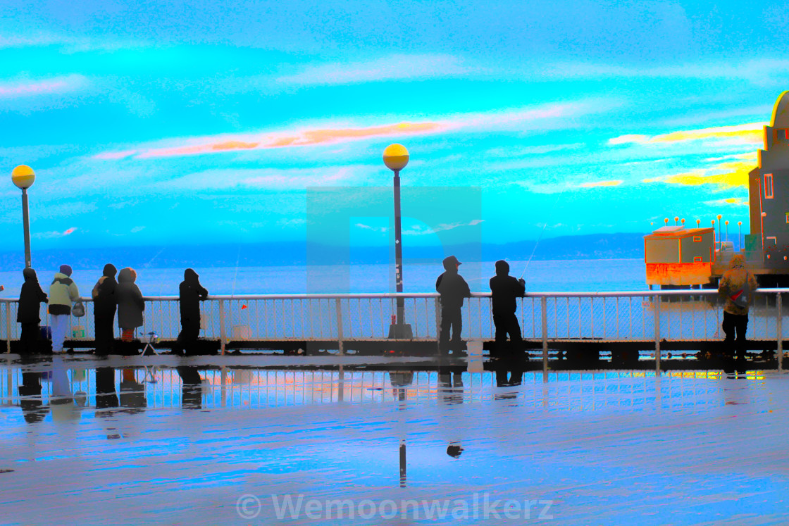 "Fishermans Row" by Wemoonwalkerz - £24.80 "Fishermans Row" stock image