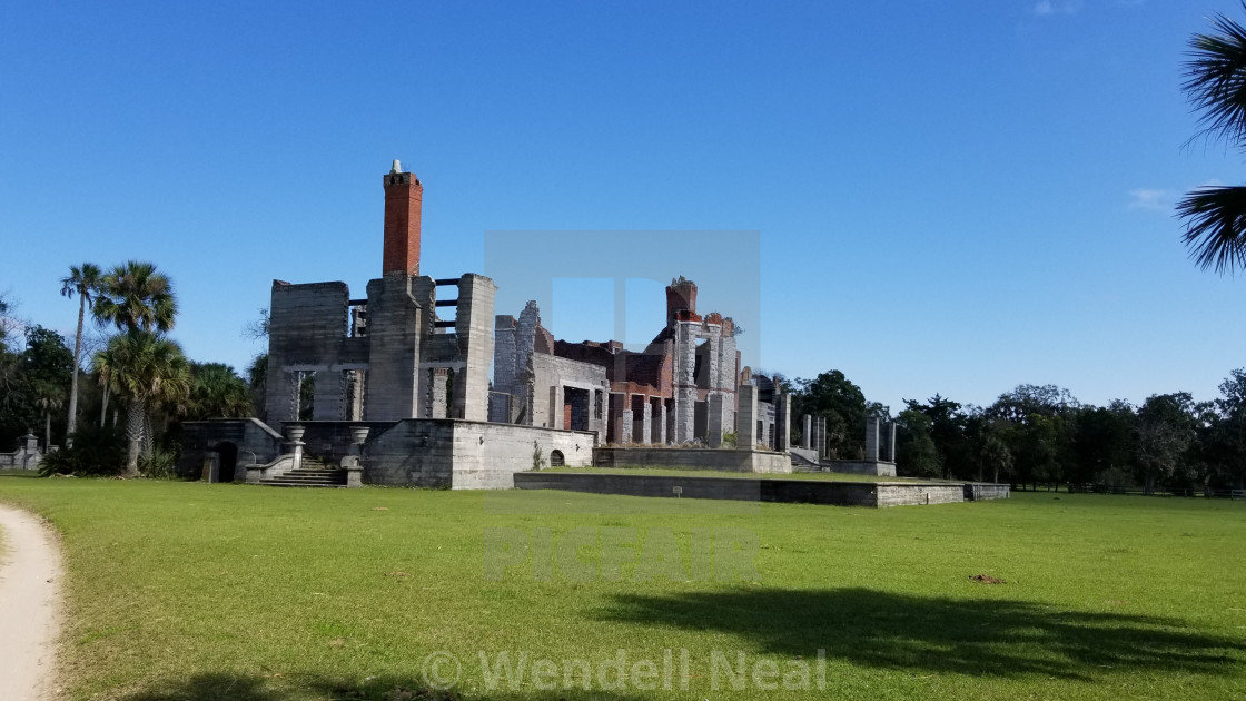 "Dungeness, Cumberland Island, GA" stock image