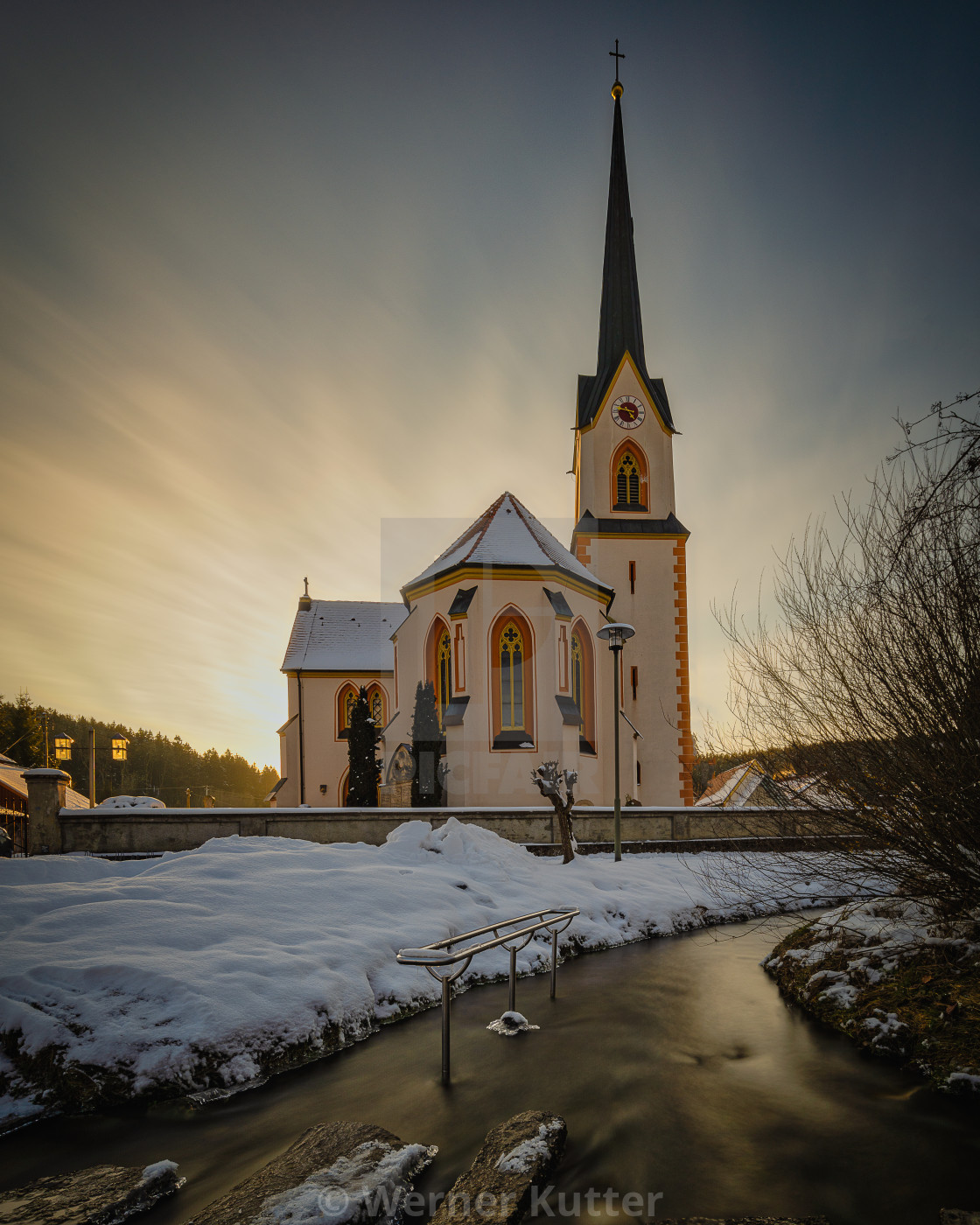 "The church" stock image