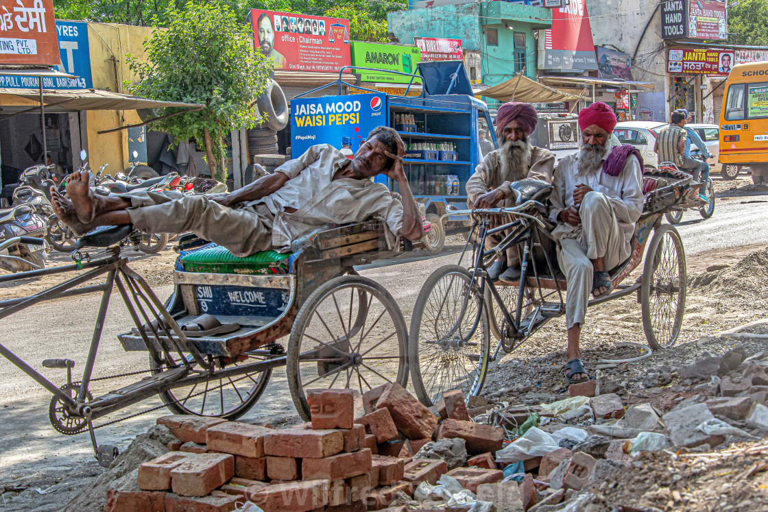 "RICKSHAW DRIVERS" stock image