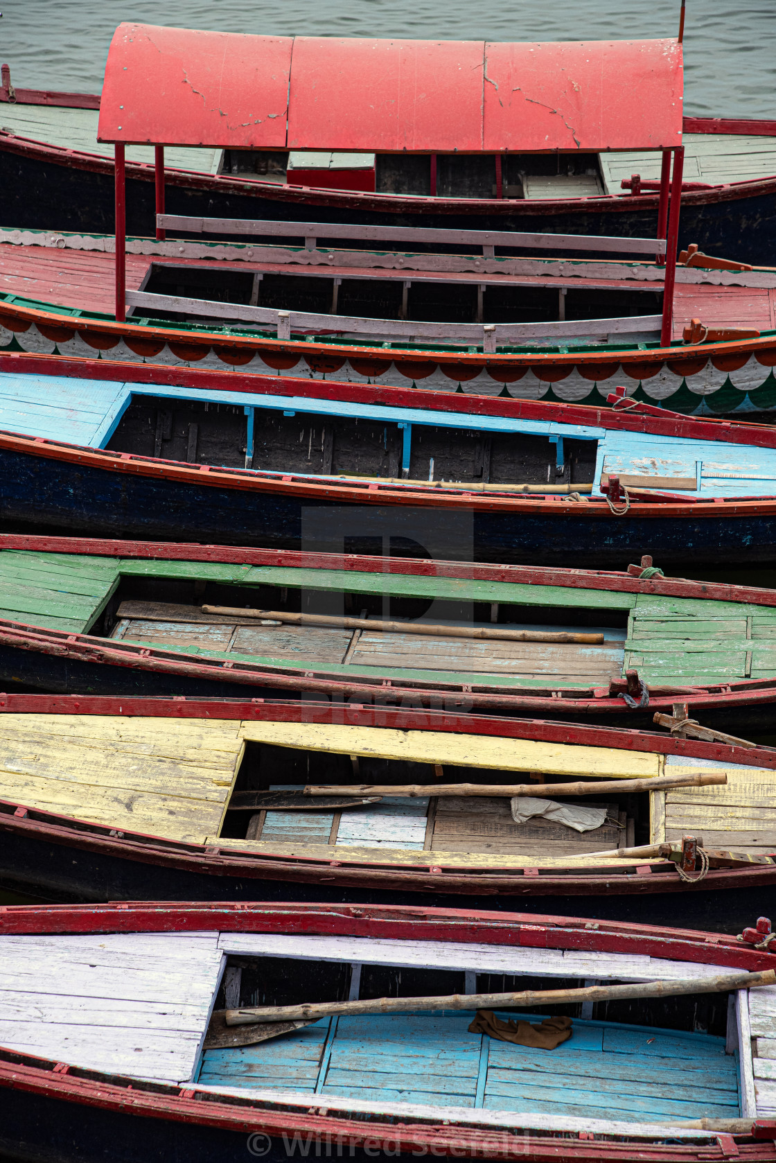 "VARANASI BOATS" stock image