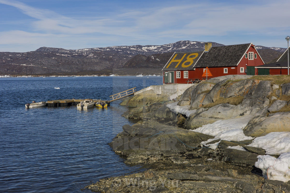 "H8 Restaurant, Ilulissat" stock image