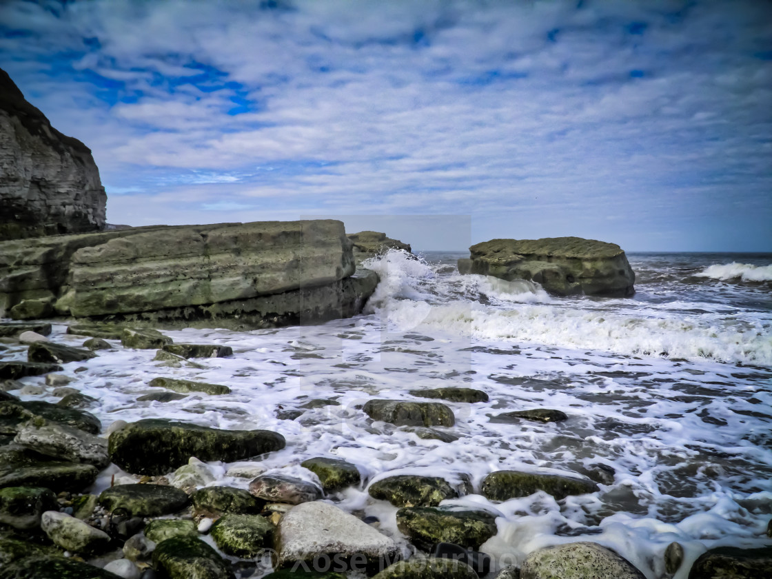 "Thornwick Bay" stock image