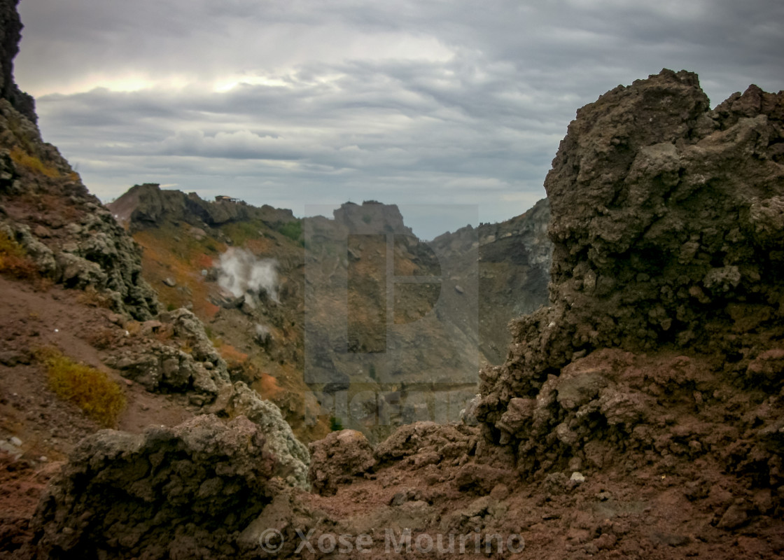 "Inside Vesuvius" stock image