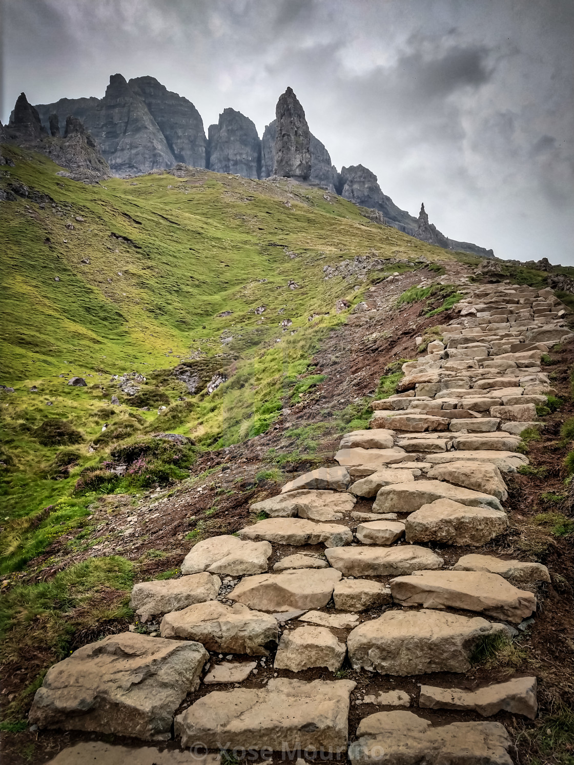 "The Old Man of Storr." stock image