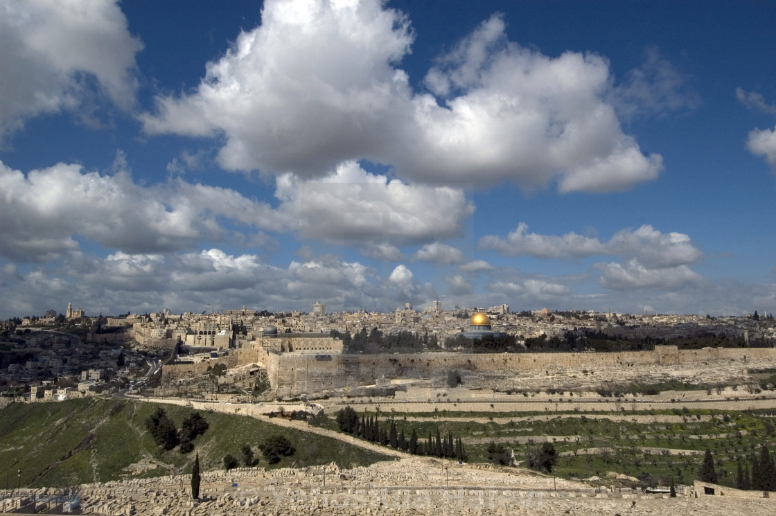 "Panoramic view of Jerusalem" by Yehoshua Halevi - $9.14 "Panoramic view of Jerusalem" stock image