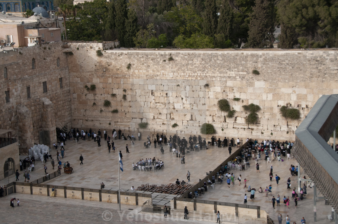 "Aerial view of the Western Wall" by Yehoshua Halevi - $9.14 "Aerial view of the Western Wall" stock image