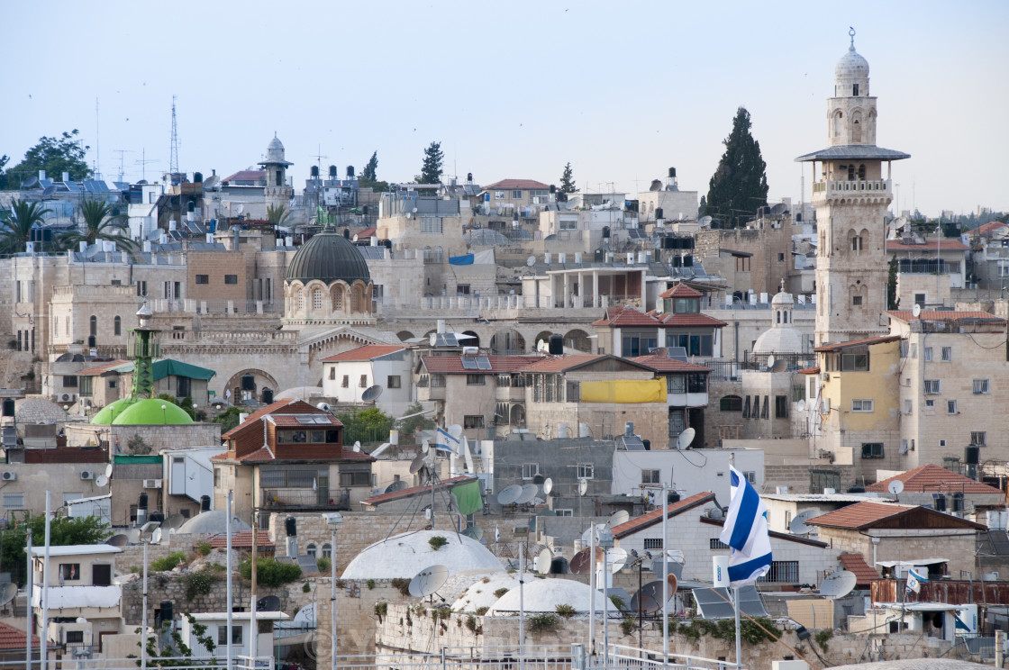 "Churches, mosques and homes in the Old City of Jerusalem" by Yehoshua Halevi - $9.12 "Churches, mosques and homes in the Old City of Jerusalem" stock image