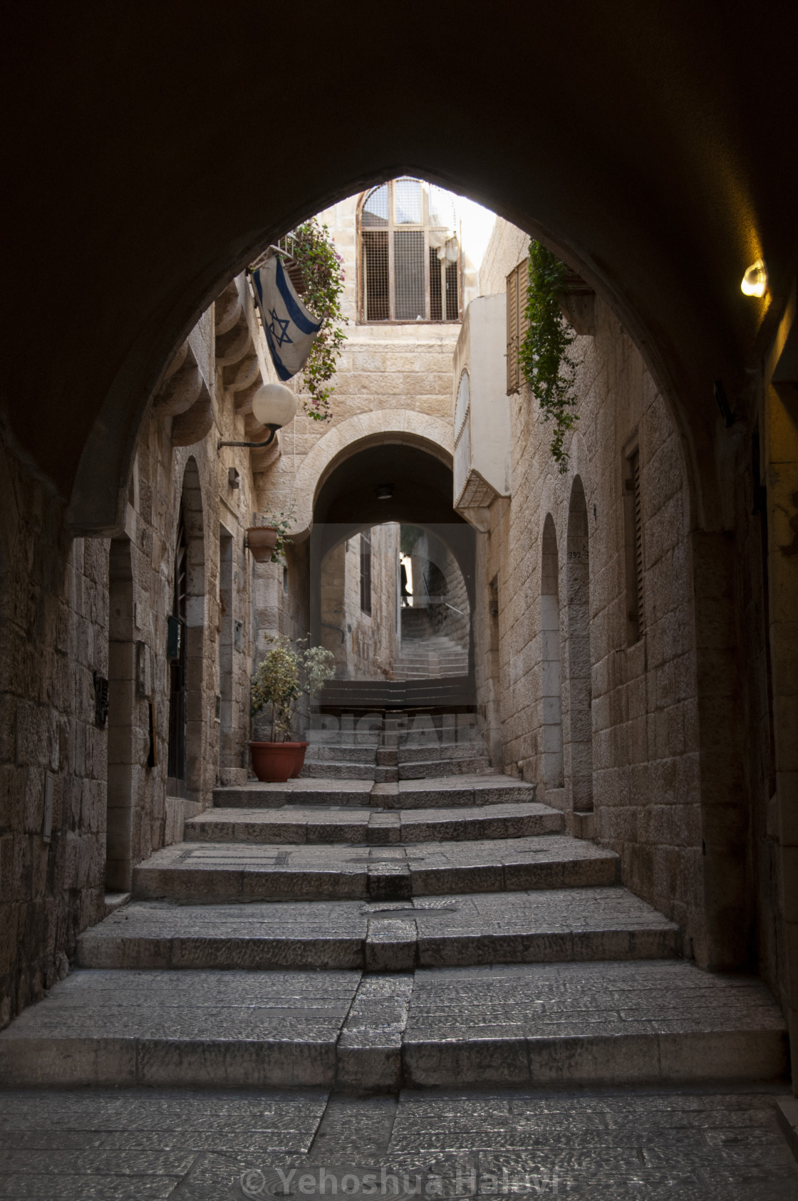 "Picturesque street in the Old City of Jerusalem" by Yehoshua Halevi - $9.14 "Picturesque street in the Old City of Jerusalem" stock image