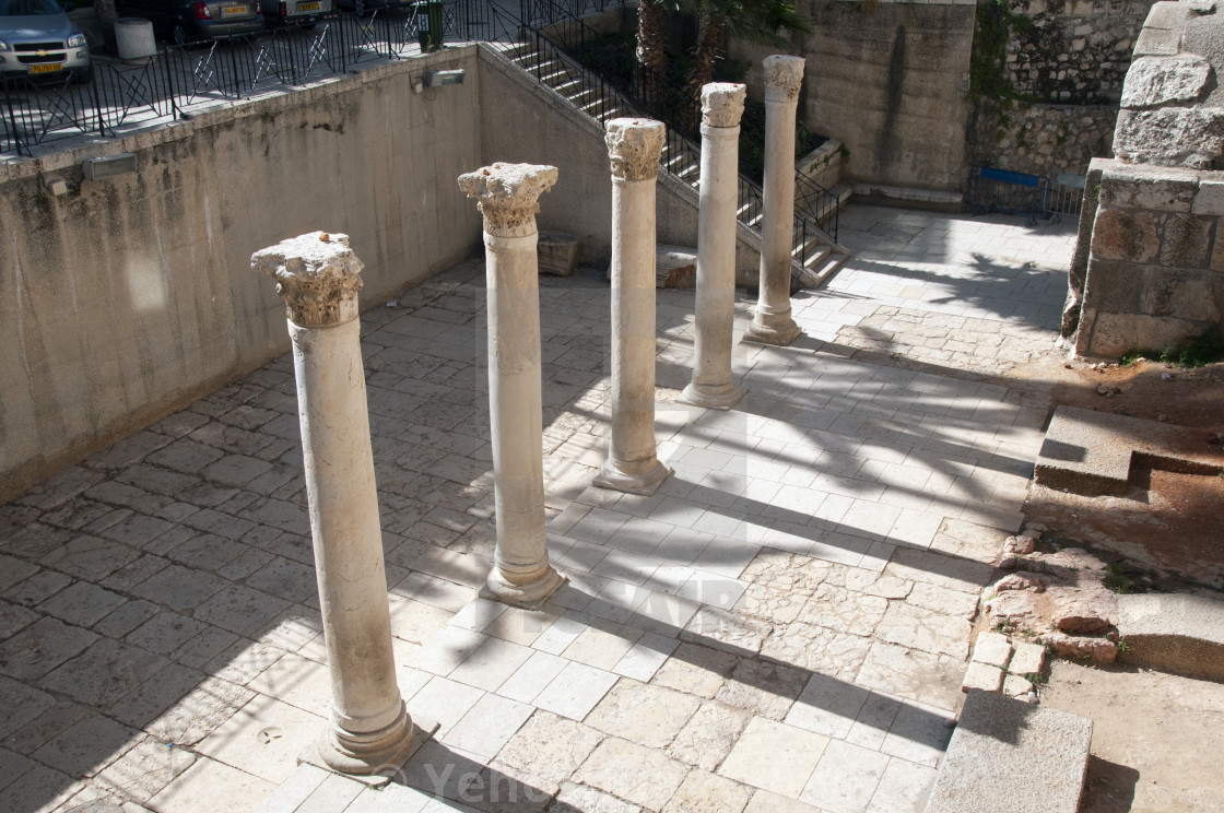 "Ancient pillars of the Roman cardo" by Yehoshua Halevi - $9.14 "Ancient pillars of the Roman cardo" stock image