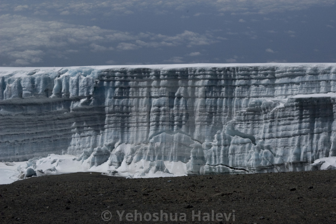 "Kilimanjaro glacier" stock image