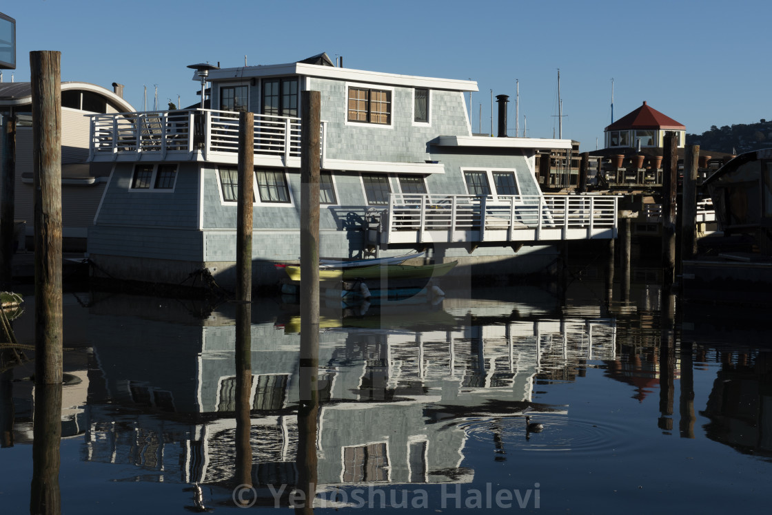 "Sausalito Houseboat" by Yehoshua Halevi - $6.08 "Sausalito Houseboat" stock image