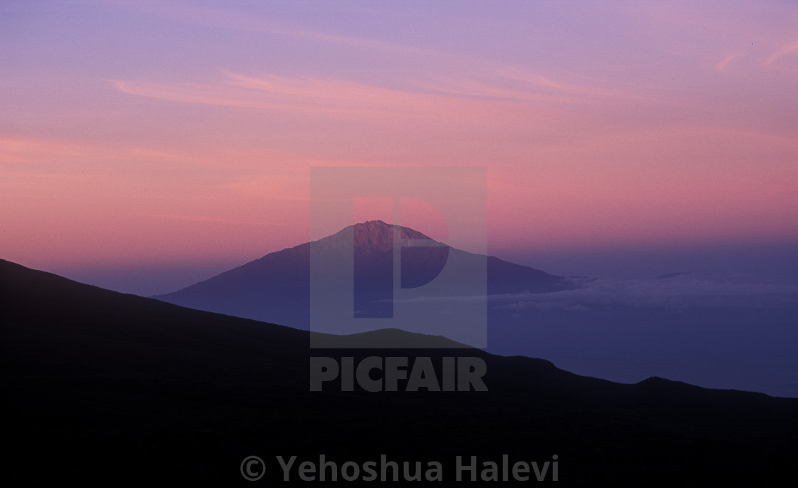 "Sunrise view of Mt. Meru in Tanzania" by Yehoshua Halevi - $6.08 "Sunrise view of Mt. Meru in Tanzania" stock image