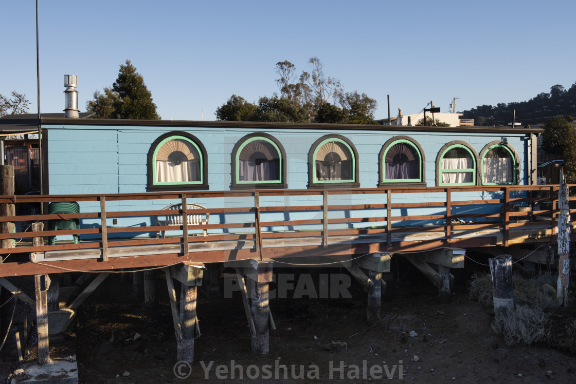 "Sausalito Houseboat" by Yehoshua Halevi - $6.08 "Sausalito Houseboat" stock image