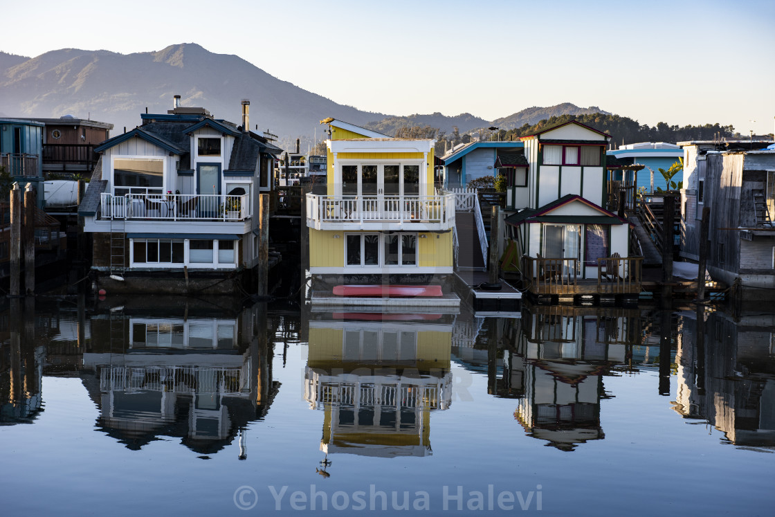 "Sausalito Houseboats" by Yehoshua Halevi - $6.08 "Sausalito Houseboats" stock image