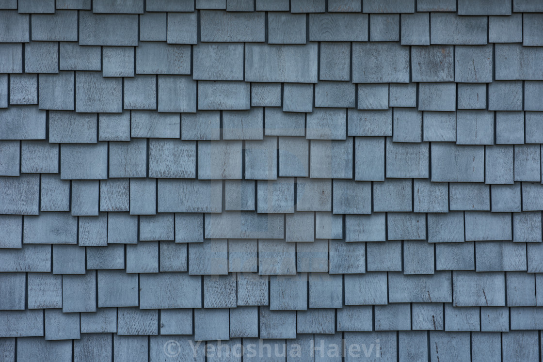 "Beautiful blue shingles on the side of a home" by Yehoshua Halevi - $4.87 "Beautiful blue shingles on the side of a home" stock image