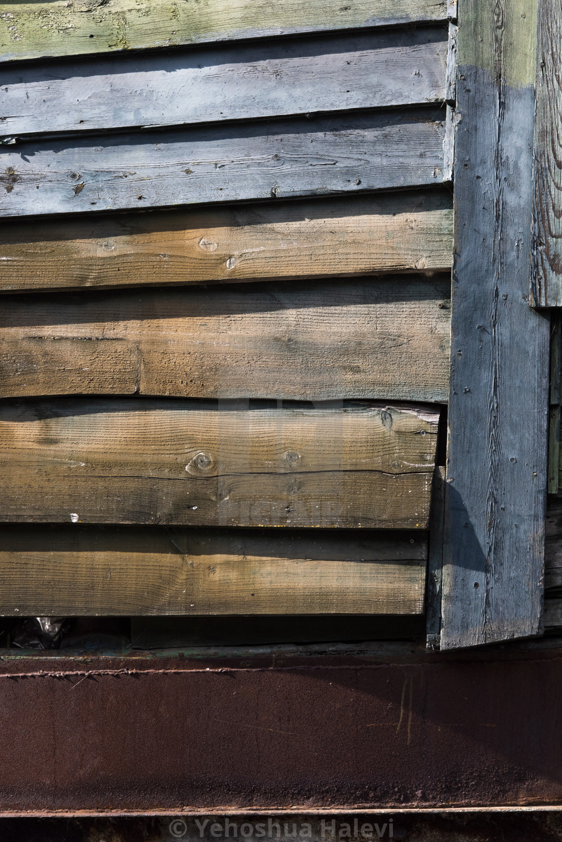 "Abstract photo of a wooden fence with different color boards" by Yehoshua Halevi - $4.90 "Abstract photo of a wooden fence with different color boards" stock image