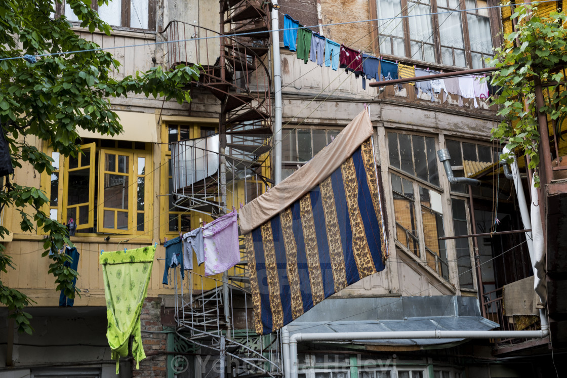 "Laundry in Old Town, Tbilisi, Georgia" by Yehoshua Halevi - $6.08 "Laundry in Old Town, Tbilisi, Georgia" stock image