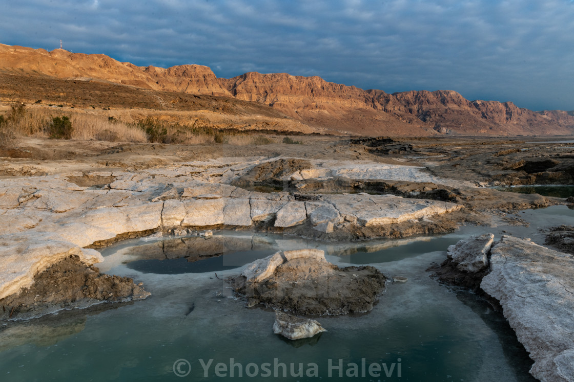 "The shoreline of the Dead Sea in Israel" by Yehoshua Halevi - $9.12 "The shoreline of the Dead Sea in Israel" stock image